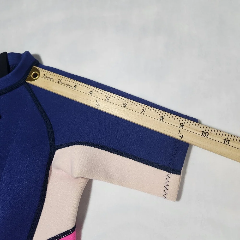 Dive & Sail Kids Sz 8/XXL 2mm  Shorty Wetsuit Blue Pink She's So Lucky‎ Cactus
